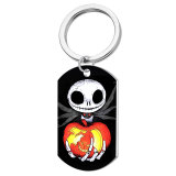 Stainless steel printing pattern Keychain