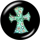 Cross faithThe mobile phone holder Painted phone sockets with a black or white print pattern base