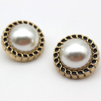 20MM Round metal pearl snap Golden  Plated Metal bottom snap button