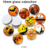 10pcs/lot Halloween  glass picture printing products of various sizes  Fridge magnet cabochon