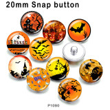 10pcs/lot Halloween  glass picture printing products of various sizes  Fridge magnet cabochon