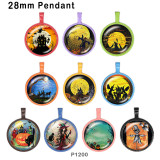 10pcs/lot Halloween  scarecrow  glass picture printing products of various sizes  Fridge magnet cabochon