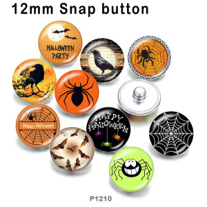 10pcs/lot  Halloween  glass picture printing products of various sizes  Fridge magnet cabochon