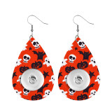 Halloween Leather snap earring fit 20MM snaps style jewelry