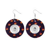 Halloween Leather snap earring fit 20MM snaps style jewelry  earrings for women