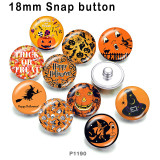 10pcs/lot Halloween  skull  glass picture printing products of various sizes  Fridge magnet cabochon