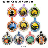 10pcs/lot Halloween  scarecrow  glass picture printing products of various sizes  Fridge magnet cabochon
