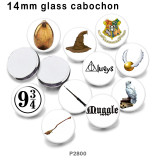 10pcs/lot Owl  Hat  glass picture printing products of various sizes  Fridge magnet cabochon
