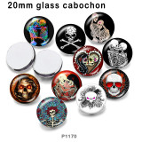 10pcs/lot Halloween  glass picture printing products of various sizes  Fridge magnet cabochon