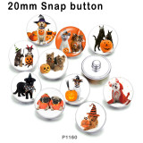 10pcs/lot Halloween  glass picture printing products of various sizes  Fridge magnet cabochon