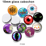 10pcs/lot  Halloween  glass picture printing products of various sizes  Fridge magnet cabochon