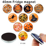 10pcs/lot Halloween  skull  glass picture printing products of various sizes  Fridge magnet cabochon