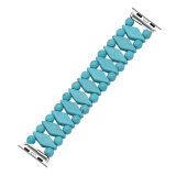 38/40MM Applicable to Apple watch apple  Turquoise colored turquoise Elastic bracelet