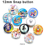 10pcs/lot  princess  glass picture printing products of various sizes  Fridge magnet cabochon