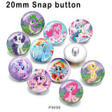 10pcs/lot  Unicorn  glass picture printing products of various sizes  Fridge magnet cabochon