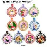 10pcs/lot  Christmas  princess glass picture printing products of various sizes  Fridge magnet cabochon