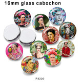 10pcs/lot   pattern  glass picture printing products of various sizes  Fridge magnet cabochon