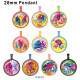 10pcs/lot   Cartoon  glass picture printing products of various sizes  Fridge magnet cabochon