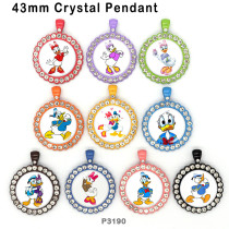 10pcs/lot  Cartoon  Donald  glass picture printing products of various sizes  Fridge magnet cabochon