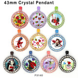 10pcs/lot  Cartoon  princess  glass picture printing products of various sizes  Fridge magnet cabochon
