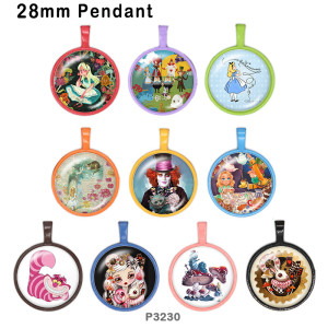10pcs/lot  magician girl  glass picture printing products of various sizes  Fridge magnet cabochon