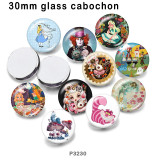 10pcs/lot  magician girl  glass picture printing products of various sizes  Fridge magnet cabochon