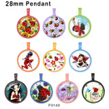 10pcs/lot  Cartoon  princess  glass picture printing products of various sizes  Fridge magnet cabochon