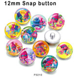 10pcs/lot   Cartoon  glass picture printing products of various sizes  Fridge magnet cabochon