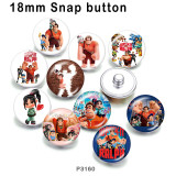 10pcs/lot  Wreckit Ralph  glass picture printing products of various sizes  Fridge magnet cabochon