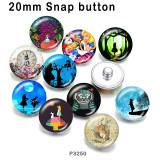 10pcs/lot  princess  girl  glass picture printing products of various sizes  Fridge magnet cabochon