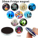 10pcs/lot  princess  girl  glass picture printing products of various sizes  Fridge magnet cabochon