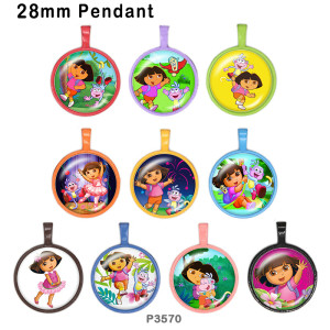 10pcs/lot  dolly  girl  glass picture printing products of various sizes  Fridge magnet cabochon
