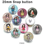 10pcs/lot  doll  glass picture printing products of various sizes  Fridge magnet cabochon