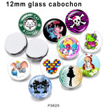 10pcs/lot   Cartoon  Kiss  glass picture printing products of various sizes  Fridge magnet cabochon