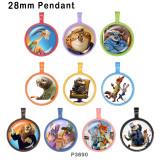 10pcs/lot  Zootopia   glass picture printing products of various sizes  Fridge magnet cabochon