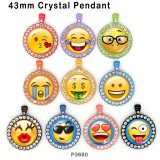 10pcs/lot  emoticon  glass picture printing products of various sizes  Fridge magnet cabochon
