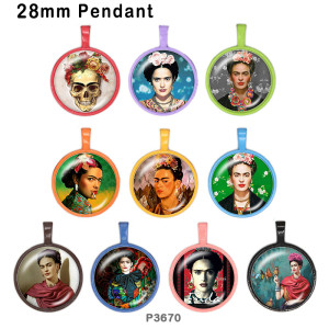 10pcs/lot  Designer portrait  glass picture printing products of various sizes  Fridge magnet cabochon