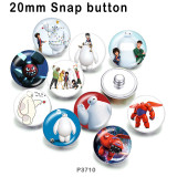 10pcs/lot  Cartoon  Big white  glass picture printing products of various sizes  Fridge magnet cabochon
