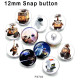 10pcs/lot  Cartoon  robot  glass picture printing products of various sizes  Fridge magnet cabochon