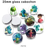 10pcs/lot  Cartoon  glass picture printing products of various sizes  Fridge magnet cabochon