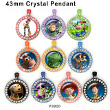 10pcs/lot  Cartoon  glass picture printing products of various sizes  Fridge magnet cabochon