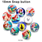 10pcs/lot  princess  glass picture printing products of various sizes  Fridge magnet cabochon