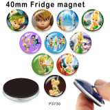 10pcs/lot  Elves   princess  glass picture printing products of various sizes  Fridge magnet cabochon