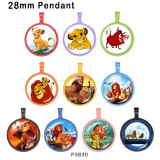 10pcs/lot  Animal World  glass picture printing products of various sizes  Fridge magnet cabochon