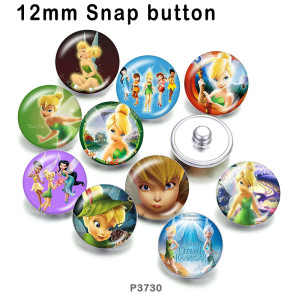 10pcs/lot  Elves   princess  glass picture printing products of various sizes  Fridge magnet cabochon