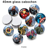 10pcs/lot  Marvel  glass picture printing products of various sizes  Fridge magnet cabochon