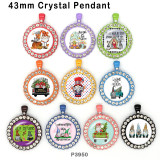 10pcs/lot  Christmas  glass picture printing products of various sizes  Fridge magnet cabochon