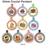 10pcs/lot  Thanksgiving  glass picture printing products of various sizes  Fridge magnet cabochon