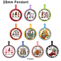 10pcs/lot  Christmas  glass picture printing products of various sizes  Fridge magnet cabochon