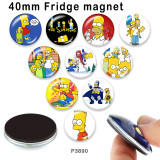 10pcs/lot  Cartoon  glass picture printing products of various sizes  Fridge magnet cabochon